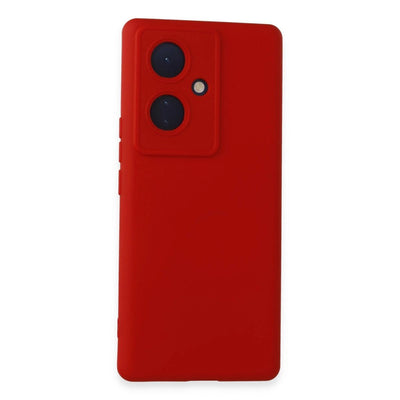 Vivo V29 Lite Kılıf Nano İçi Kadife Silikon - Kırmızı