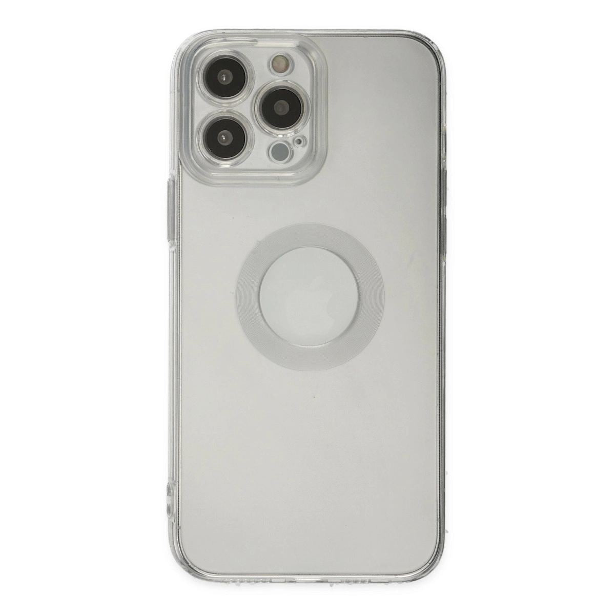 Apple İphone 14 Pro Max Kılıf Santa Lens Silikon - Şeffaf