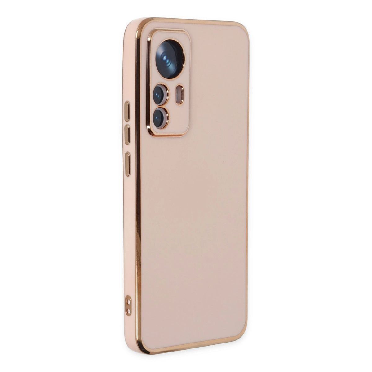 Xiaomi Mi 12t Pro Kılıf Volet Silikon - Pembe