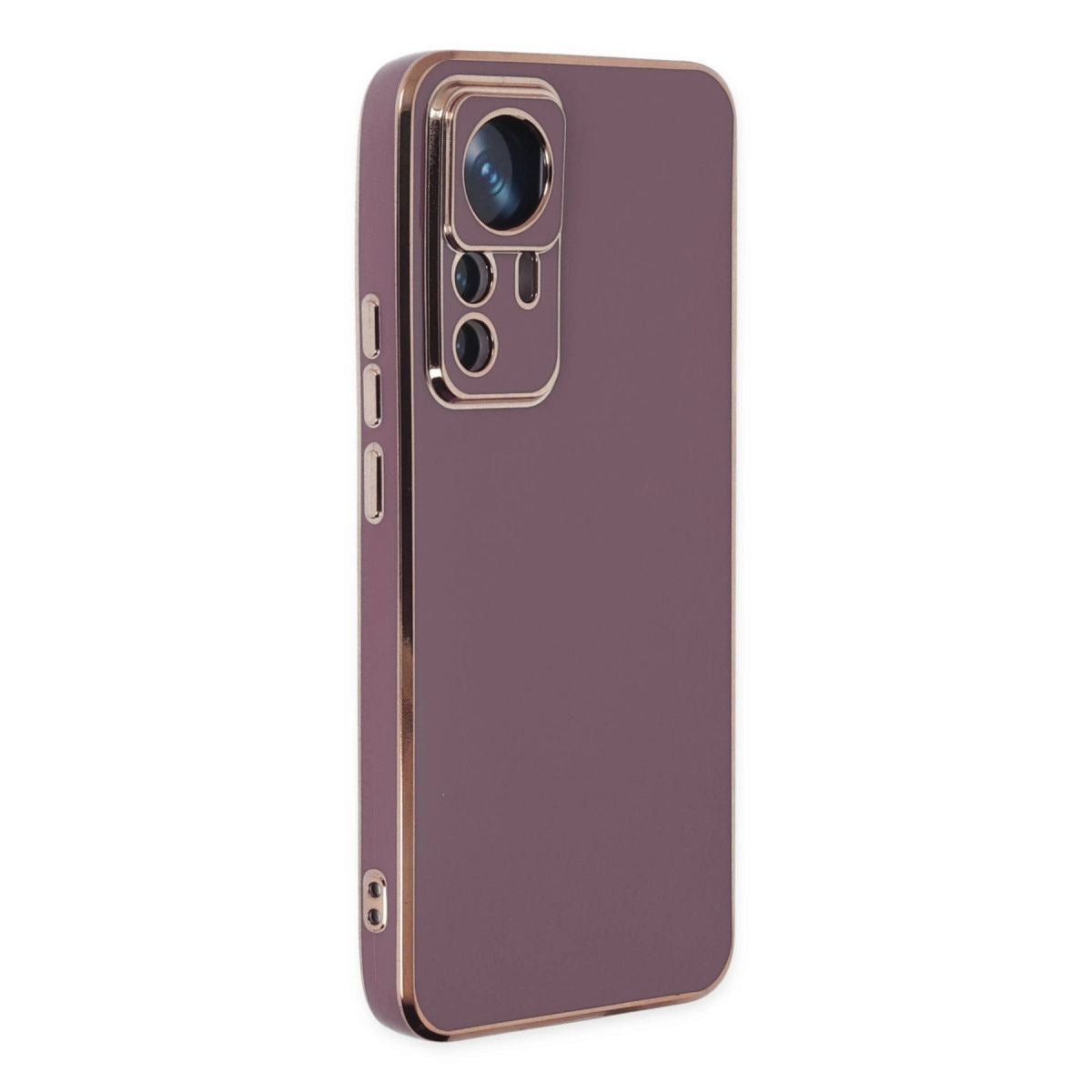 Xiaomi Mi 12t Pro Kılıf Volet Silikon - Mor