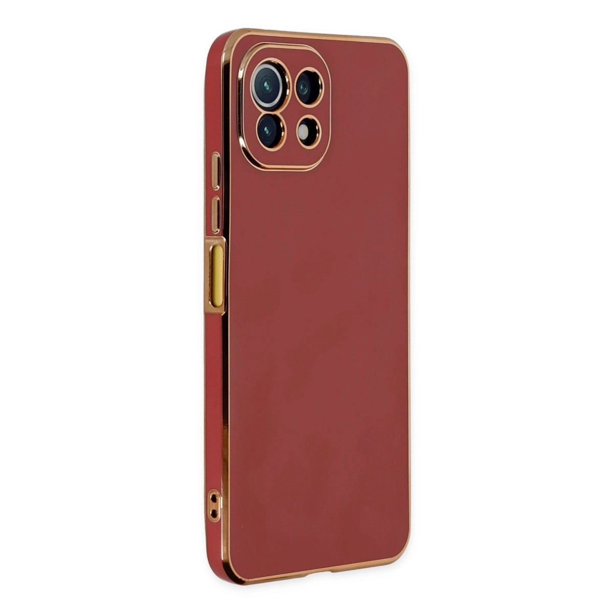 Xiaomi Mi 11 Lite Kılıf Volet Silikon - Kırmızı