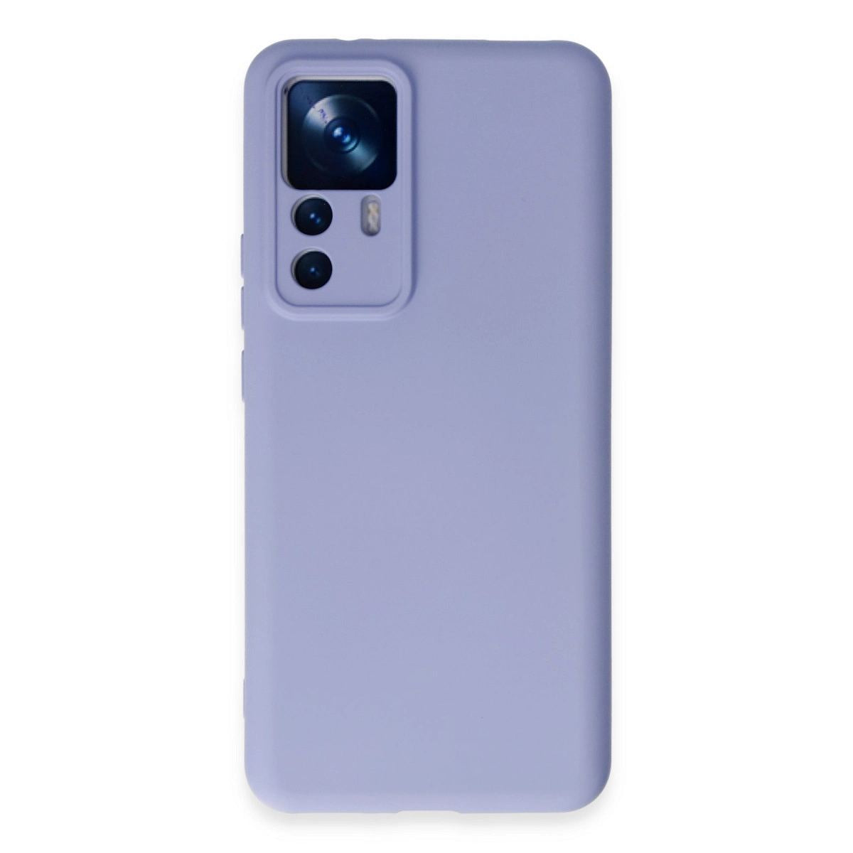 Xiaomi Mi 12t Pro Kılıf Nano İçi Kadife Silikon - Lila