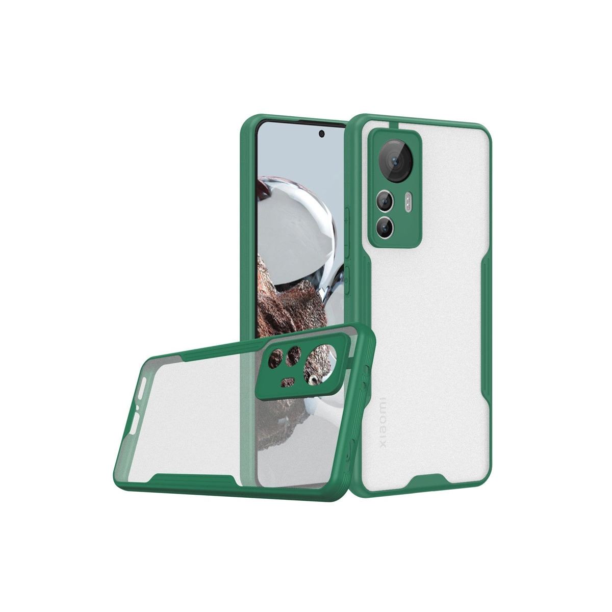 Xiaomi Mi 12t Kılıf Platin Silikon - Yeşil