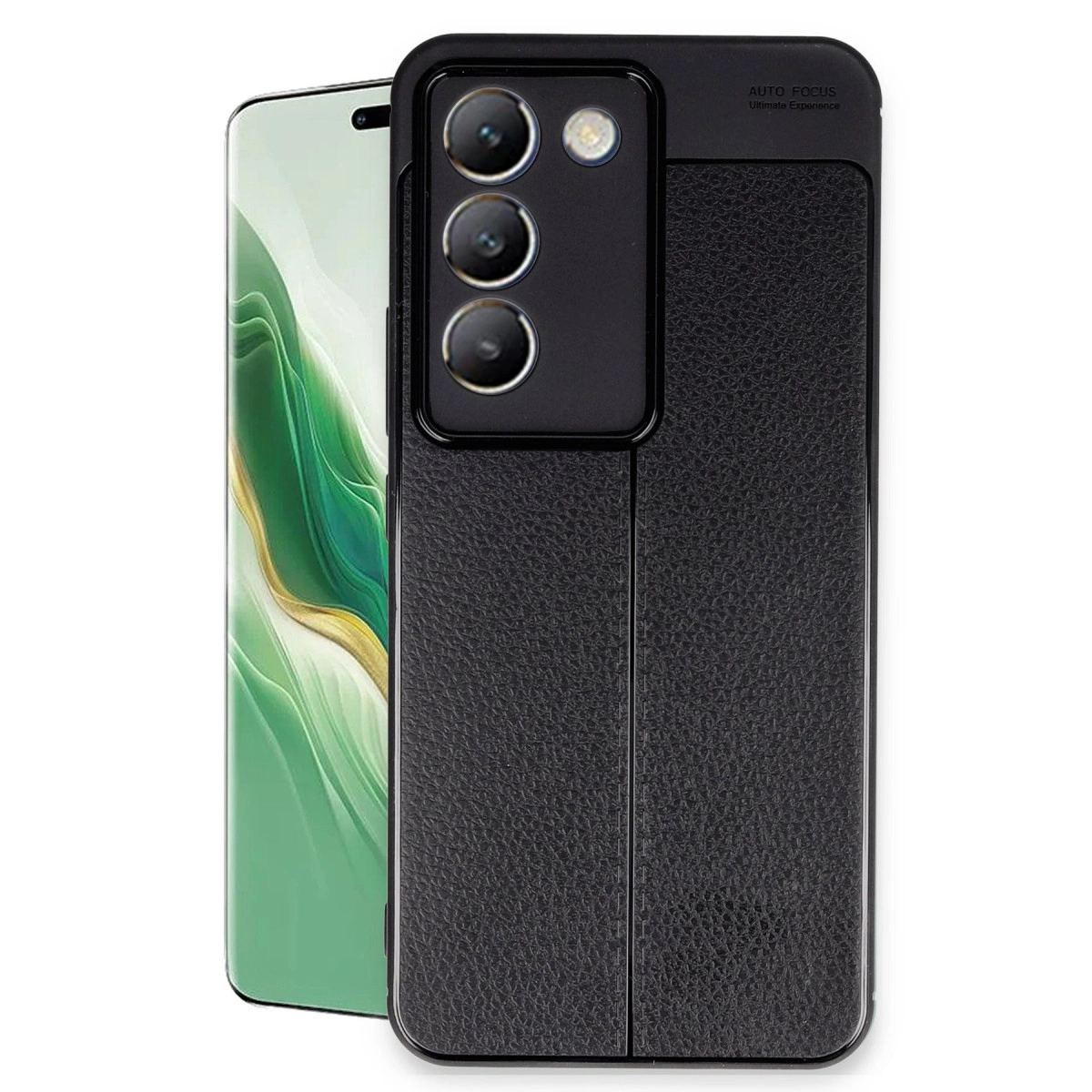 Vivo V30 Lite 4g Kılıf Auto Focus Kapak - Siyah
