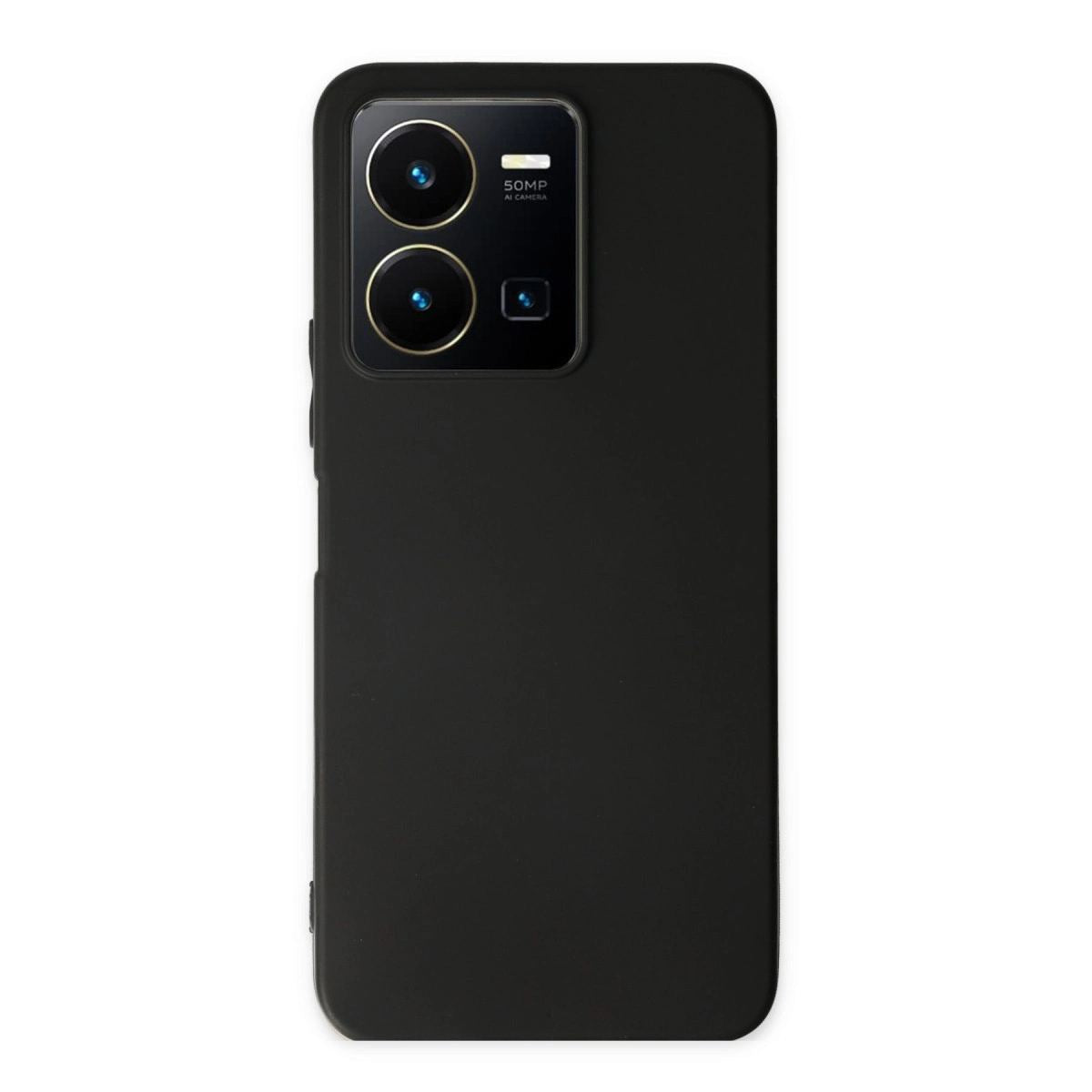 Vivo Y35 Kılıf First Silikon - Siyah
