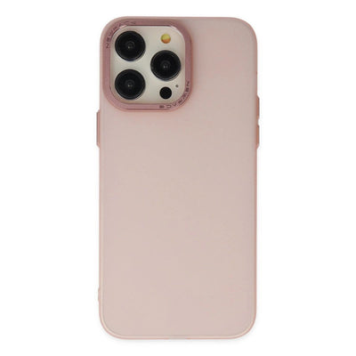 Apple İphone 13 Pro Max Kılıf Modos Metal Kapak - Pembe