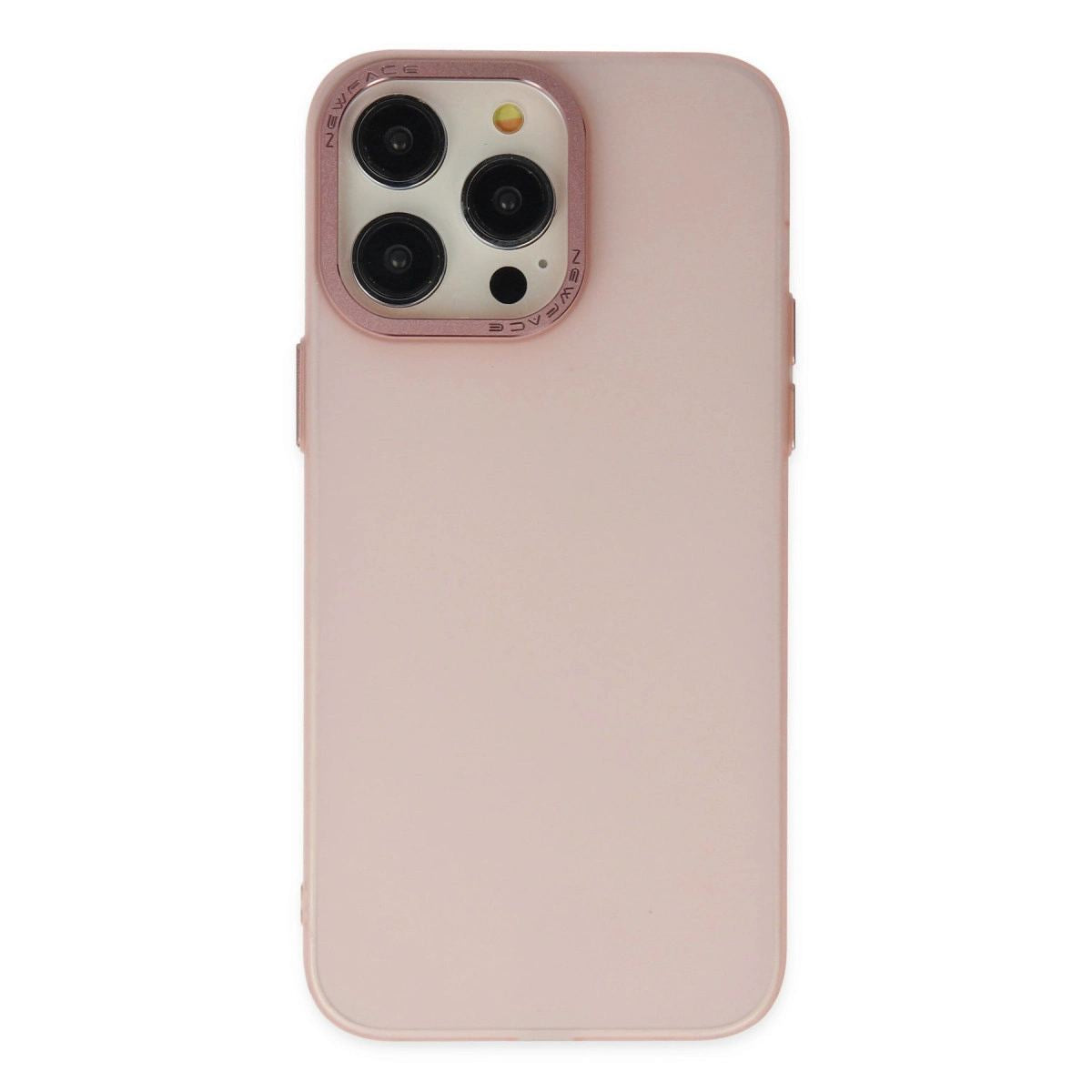 Apple İphone 13 Pro Max Kılıf Modos Metal Kapak - Pembe