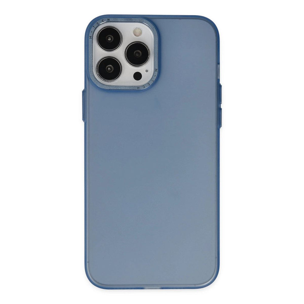 Apple İphone 13 Pro Max Kılıf Modos Metal Kapak - Lacivert