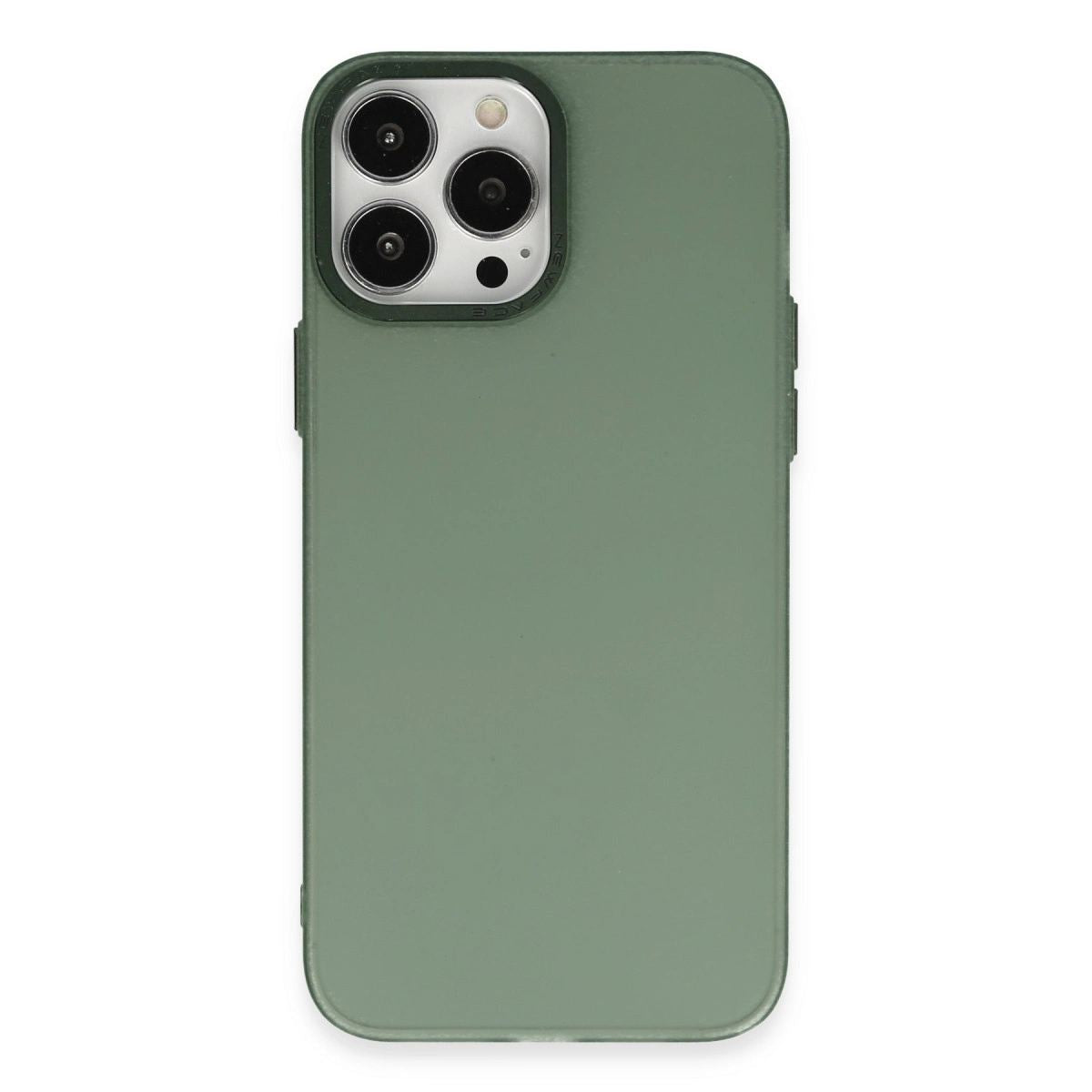 Apple İphone 13 Pro Max Kılıf Modos Metal Kapak - Koyu Yeşil