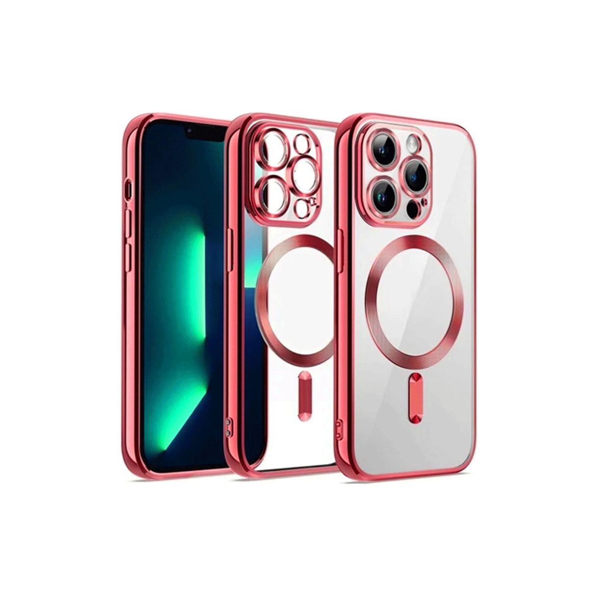 Apple İphone 12 Pro Kılıf Kross Magneticsafe Kapak - Kırmızı