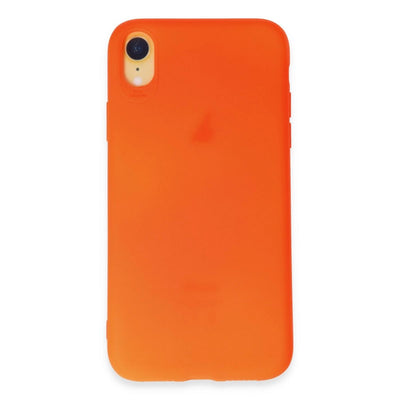 Apple İphone Xr Kılıf First Silikon - Parlak Turuncu