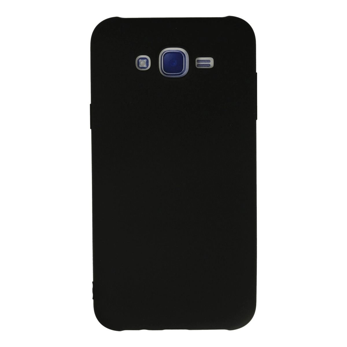 Samsung Galaxy J7 Kılıf Nano İçi Kadife Silikon - Siyah