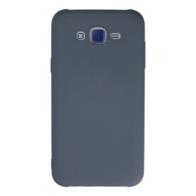 Samsung Galaxy J7 Kılıf Nano İçi Kadife Silikon - Gri