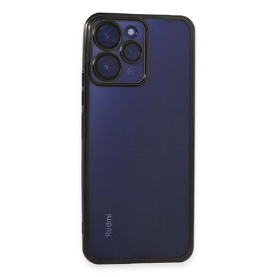 Xiaomi Redmi 12 Kılıf Razer Lensli Silikon - Siyah