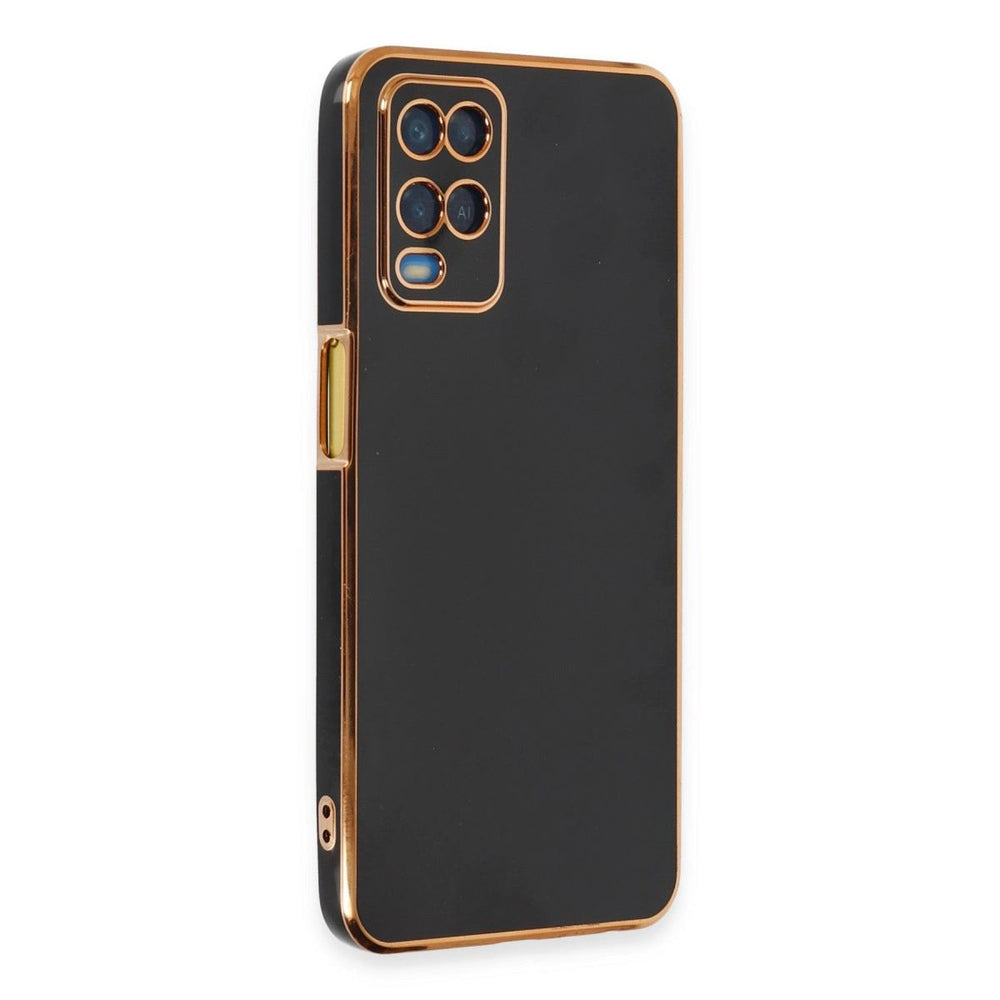 Oppo A54 4g Kılıf Volet Silikon - Siyah