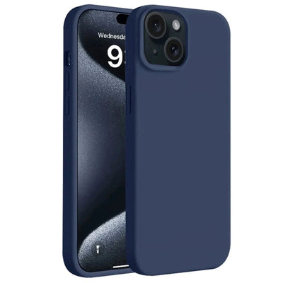 Apple İphone 15 Kılıf First Silikon - Lacivert