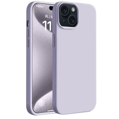 Apple İphone 15 Plus Kılıf First Silikon - Lila