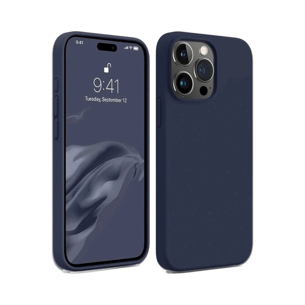 Apple İphone 15 Pro Kılıf First Silikon - Lacivert