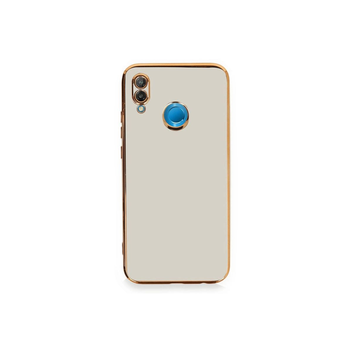 Huawei P20 Lite Kılıf Volet Silikon - Beyaz