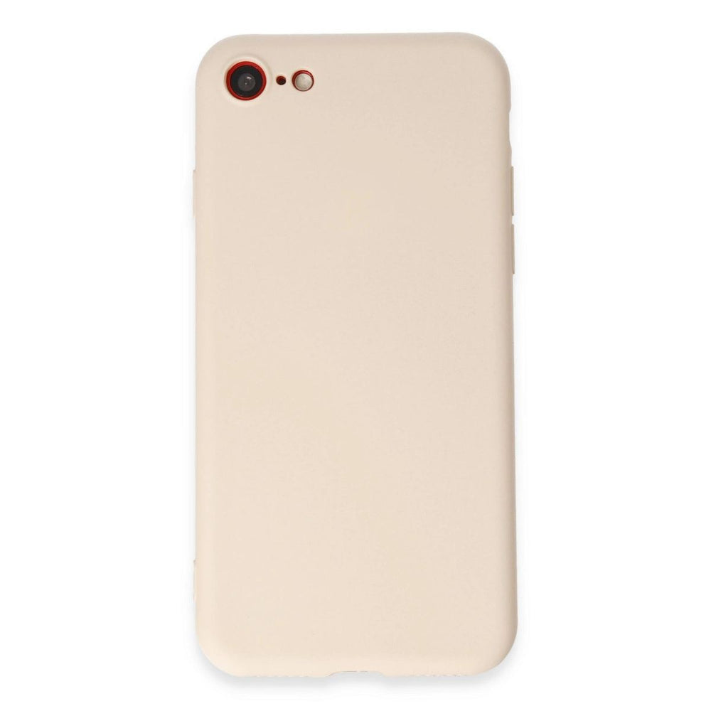 Apple İphone 7 Kılıf First Silikon - Krem