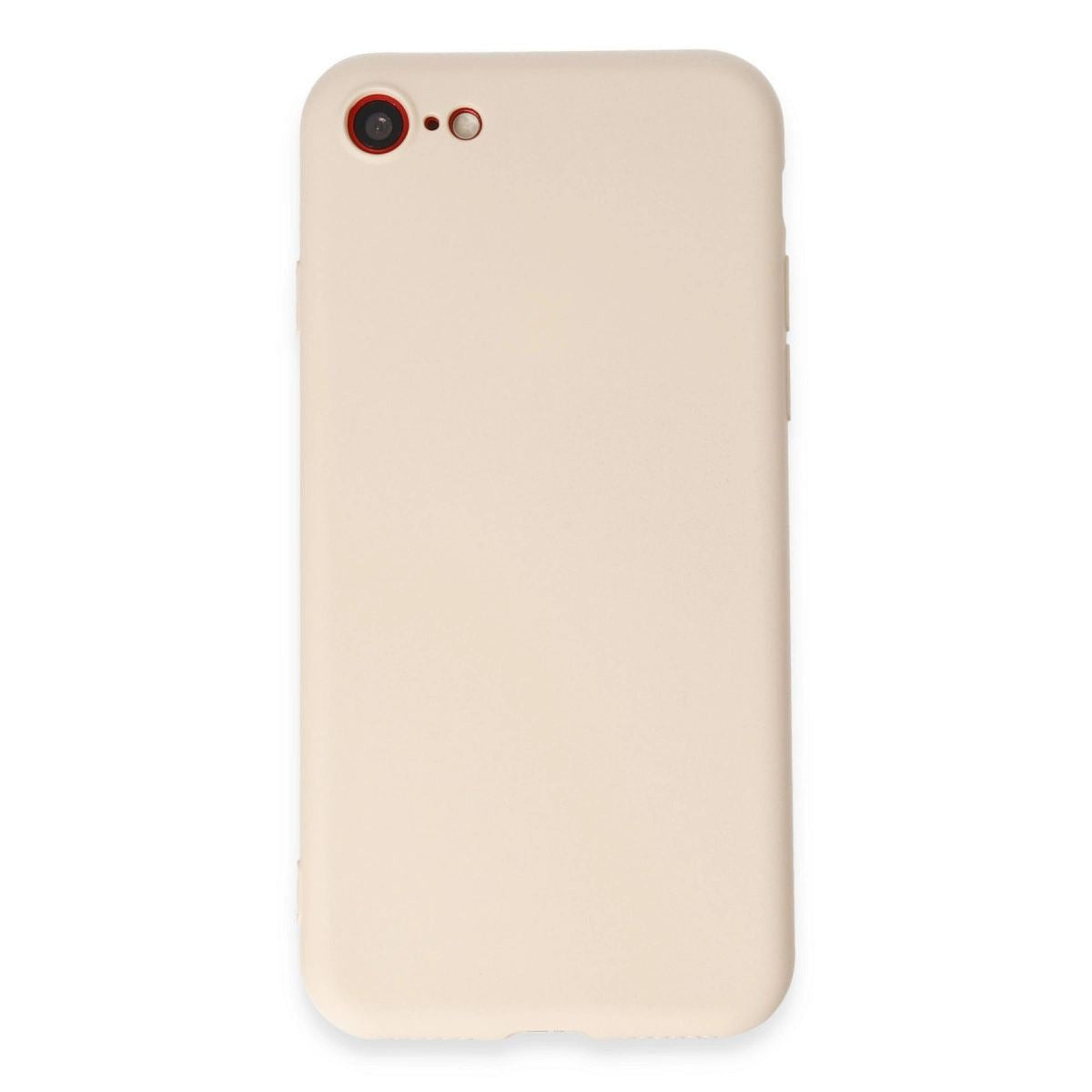 Apple İphone 7 Kılıf First Silikon - Krem
