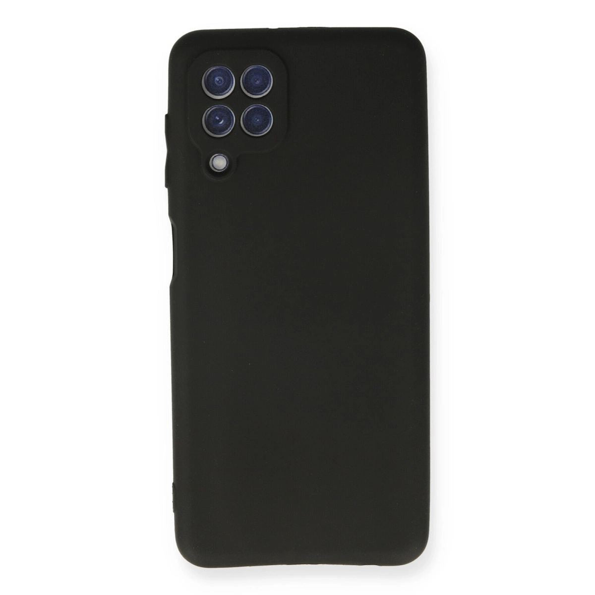 Samsung Galaxy A22 Kılıf First Silikon - Siyah