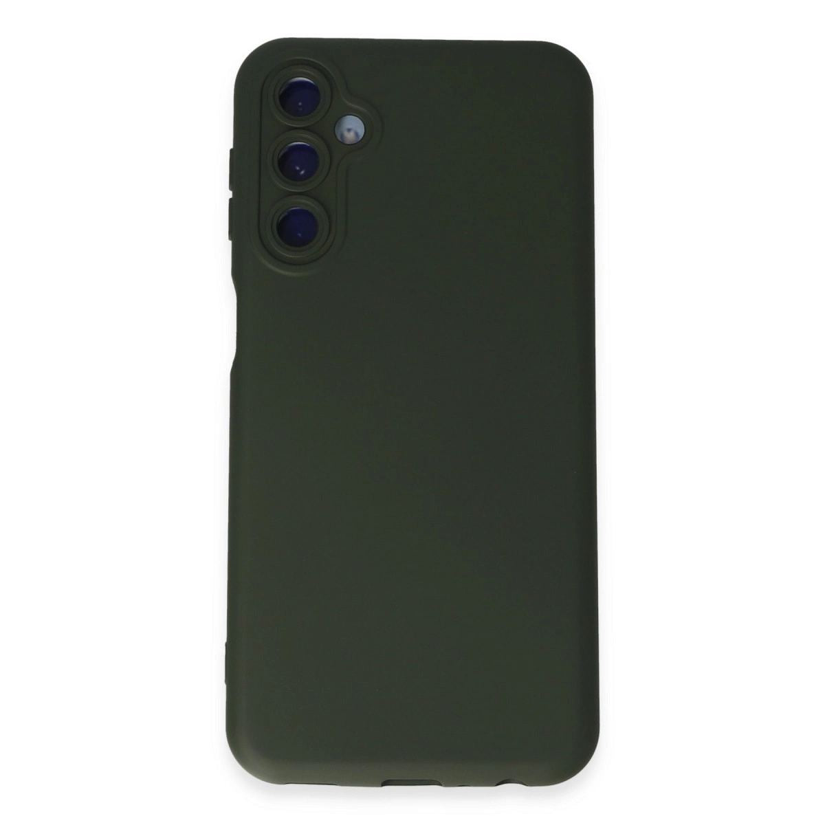 Samsung Galaxy M34 5g Kılıf Nano İçi Kadife Silikon - Koyu Yeşil