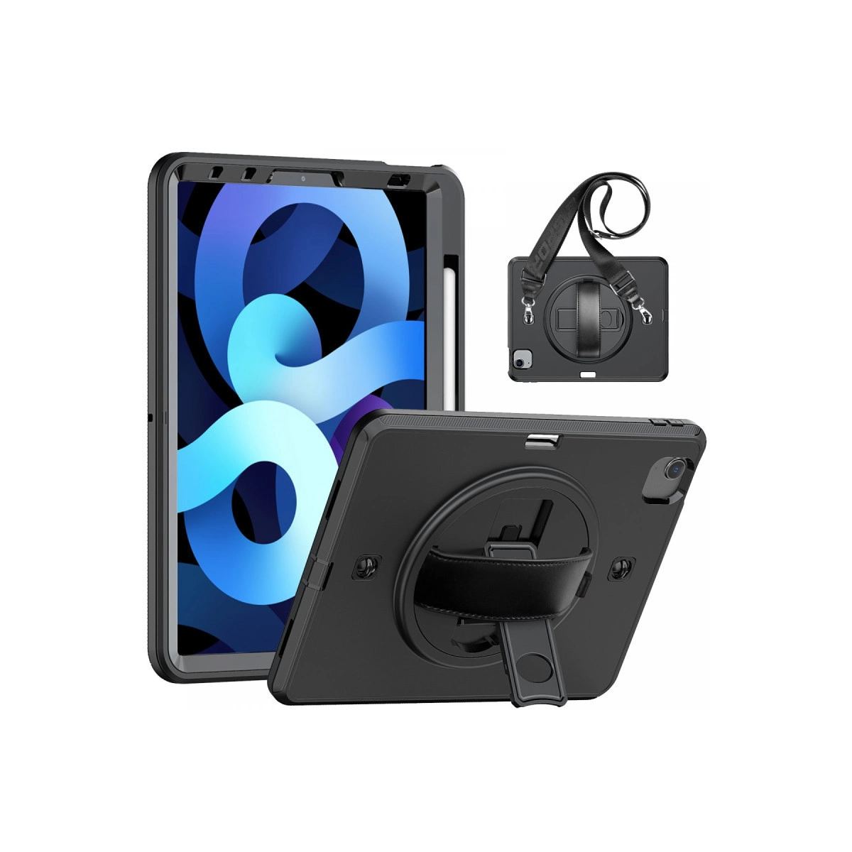 Apple İpad Pro 11 (2020) Kılıf Strap-c Otterbox Tablet Kapak - Siyah