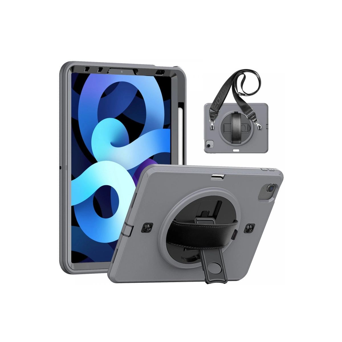 Apple İpad Pro 11 (2020) Kılıf Strap-c Otterbox Tablet Kapak - Gri