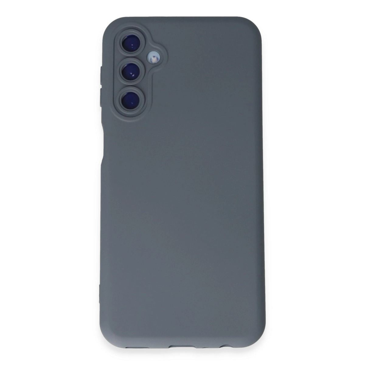 Samsung Galaxy M14 5g Kılıf Nano İçi Kadife Silikon - Gri