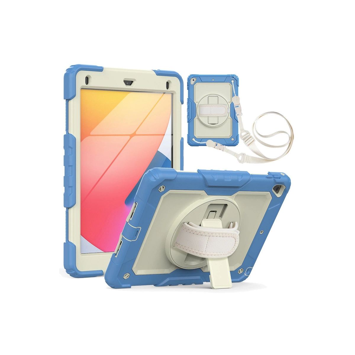 Apple İpad 5 Air 9.7 Kılıf Strap New Tablet Kapak - Mavi