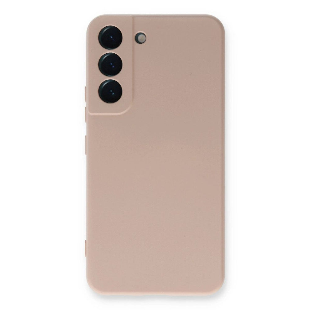 Samsung Galaxy S23 Plus Kılıf Nano İçi Kadife Silikon - Pudra
