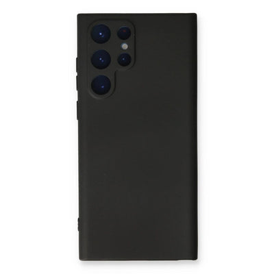 Samsung Galaxy S23 Ultra Kılıf Nano İçi Kadife Silikon - Siyah