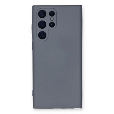 Samsung Galaxy S23 Ultra Kılıf Nano İçi Kadife Silikon - Gri