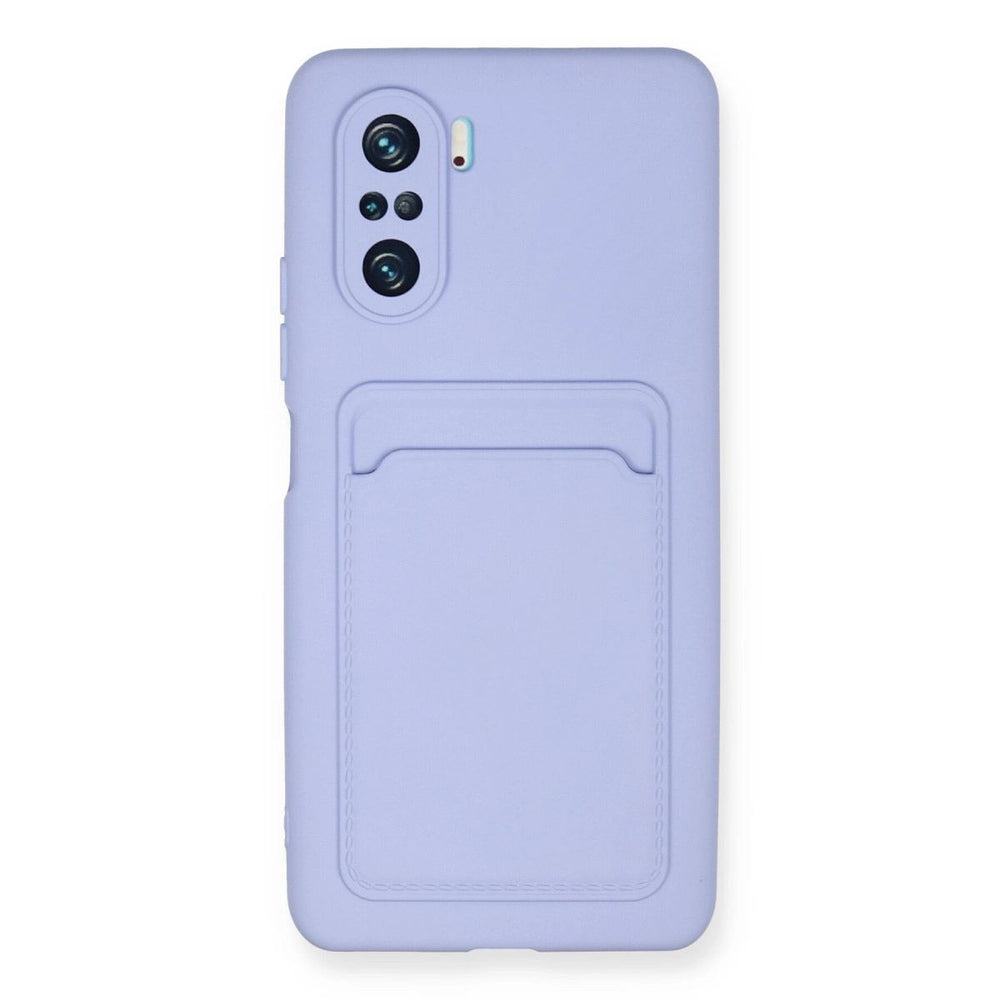Xiaomi Mi 11i Kılıf Kelvin Kartvizitli Silikon - Lila