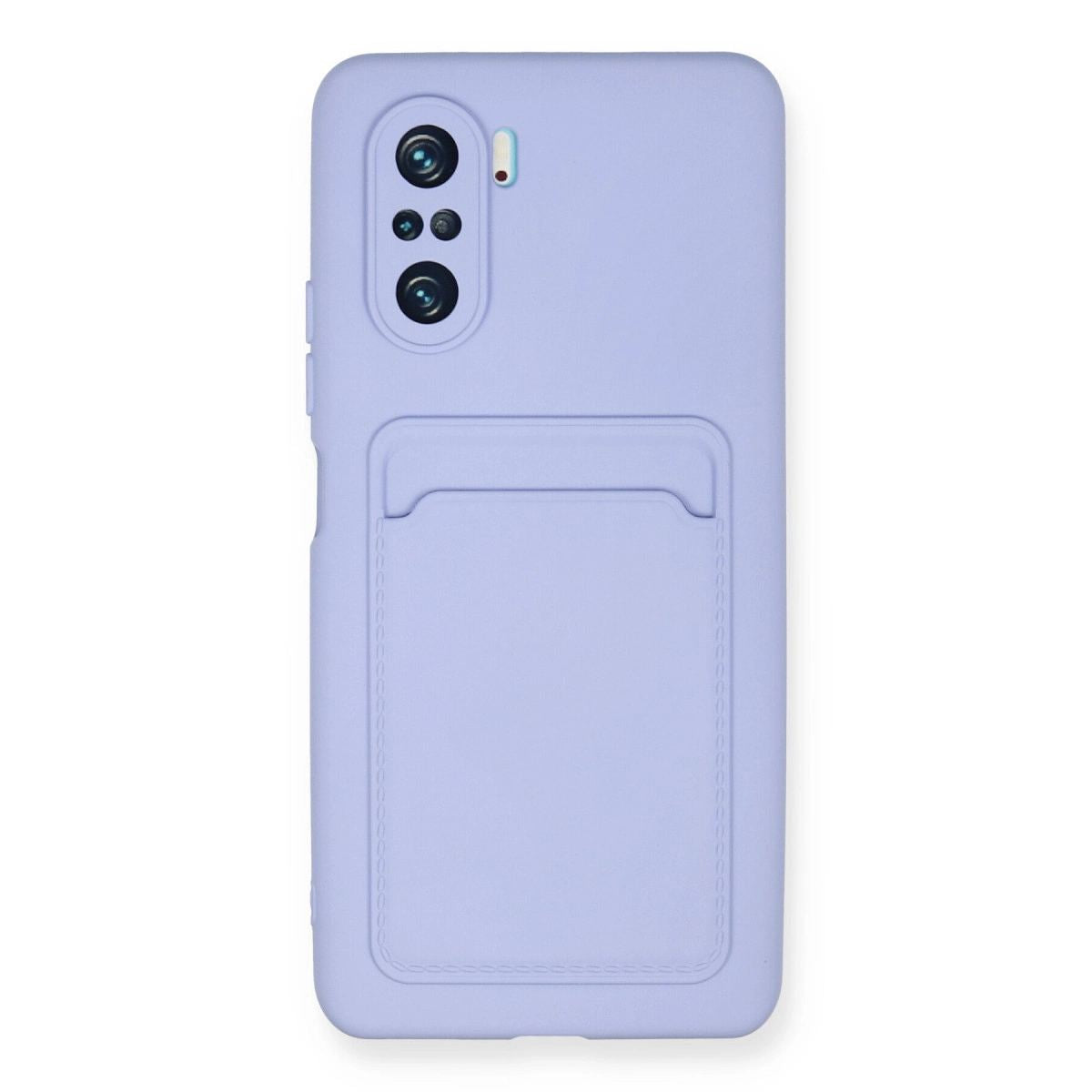 Xiaomi Mi 11i Kılıf Kelvin Kartvizitli Silikon - Lila