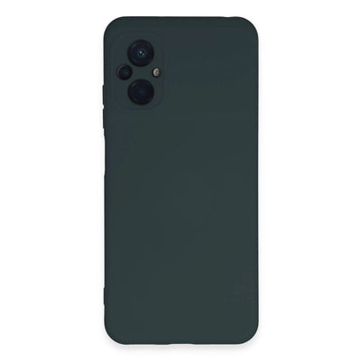 Xiaomi Poco M5 Kılıf Nano İçi Kadife Silikon - Koyu Yeşil