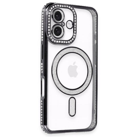 Apple İphone 16 Kılıf Joke Simli Magneticsafe Kılıf