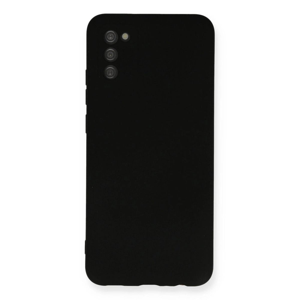 Samsung Galaxy A03s Kılıf Nano İçi Kadife Silikon - Siyah