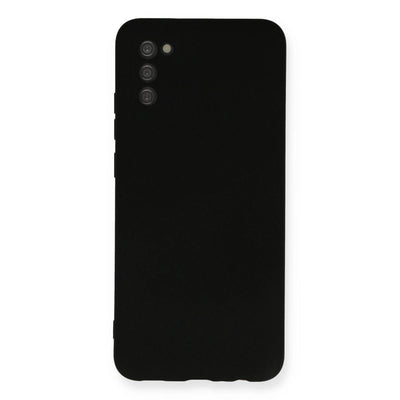 Samsung Galaxy A03s Kılıf Nano İçi Kadife Silikon - Siyah
