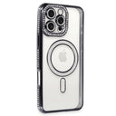Apple İphone 16 Pro Kılıf Joke Simli Magneticsafe Kılıf - Gri - 1