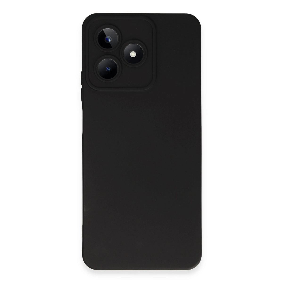 Realme C53 Kılıf Nano İçi Kadife Silikon - Siyah
