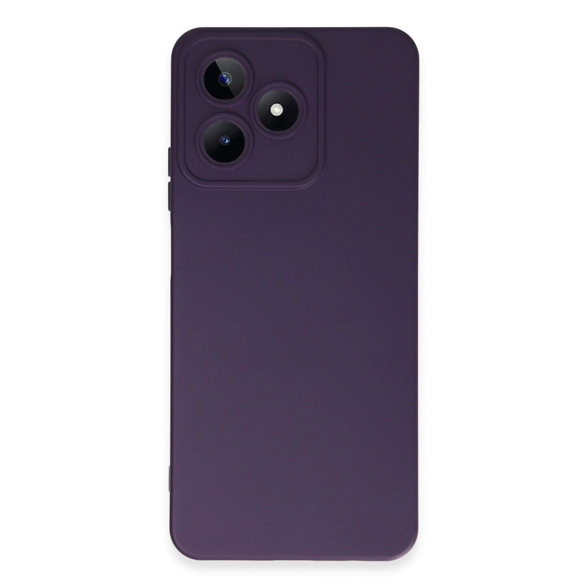 Realme C53 Kılıf Nano İçi Kadife Silikon - Mor