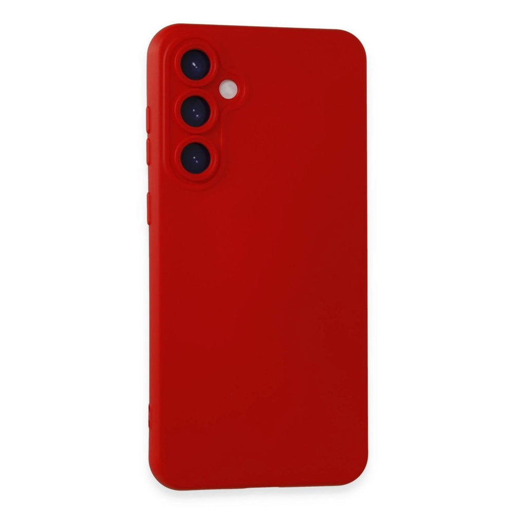 Samsung Galaxy S23 Fe Kılıf Nano İçi Kadife Silikon - Kırmızı