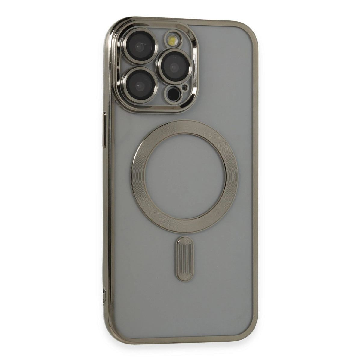 Apple İphone 14 Pro Max Kılıf Kross Magneticsafe Kapak - Titan Gri