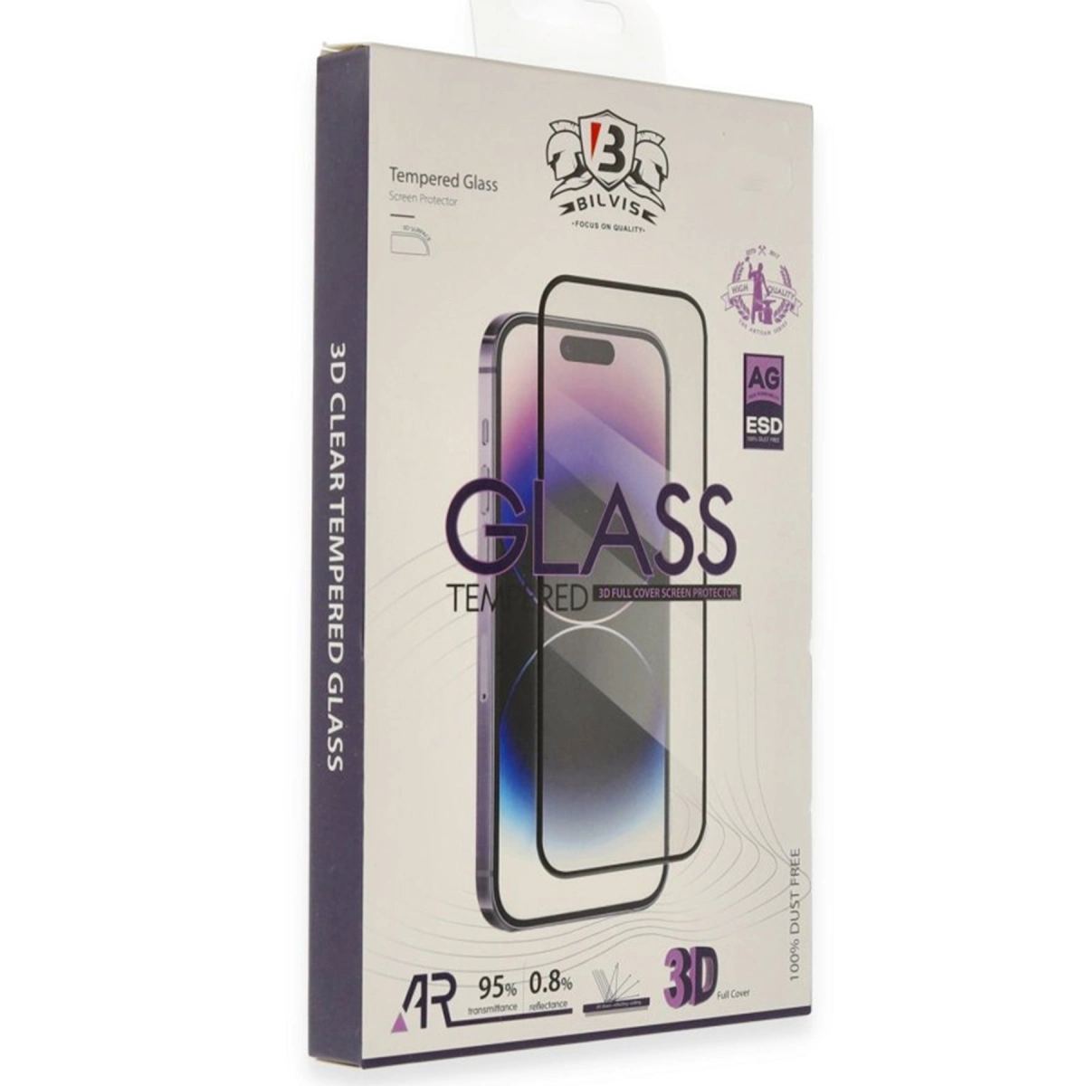 Apple İphone 16 Bilvis 3d Mat Cam Ekran Koruyucu