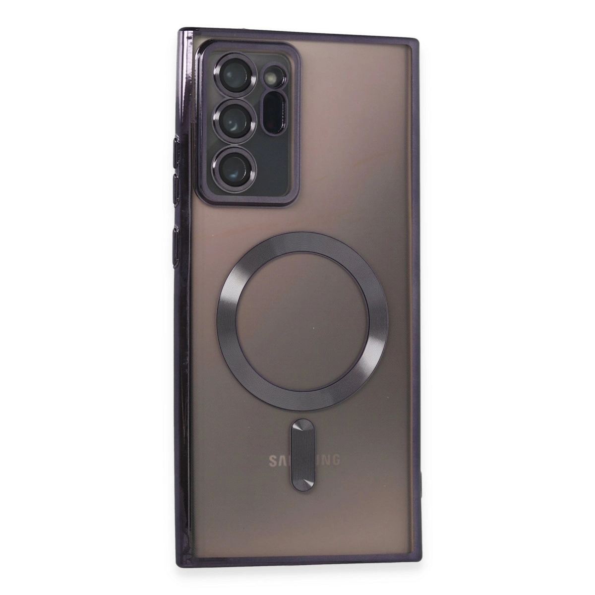 Samsung Galaxy Note 20 Ultra Kılıf Kross Magneticsafe Kapak - Mor