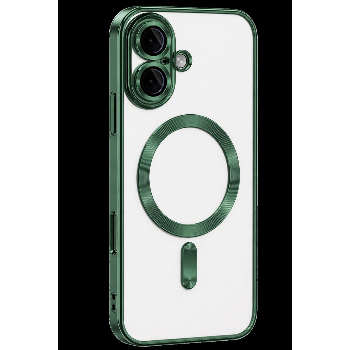 Apple İphone 16 Kılıf Kross Magneticsafe Kapak - Koyu Yeşil