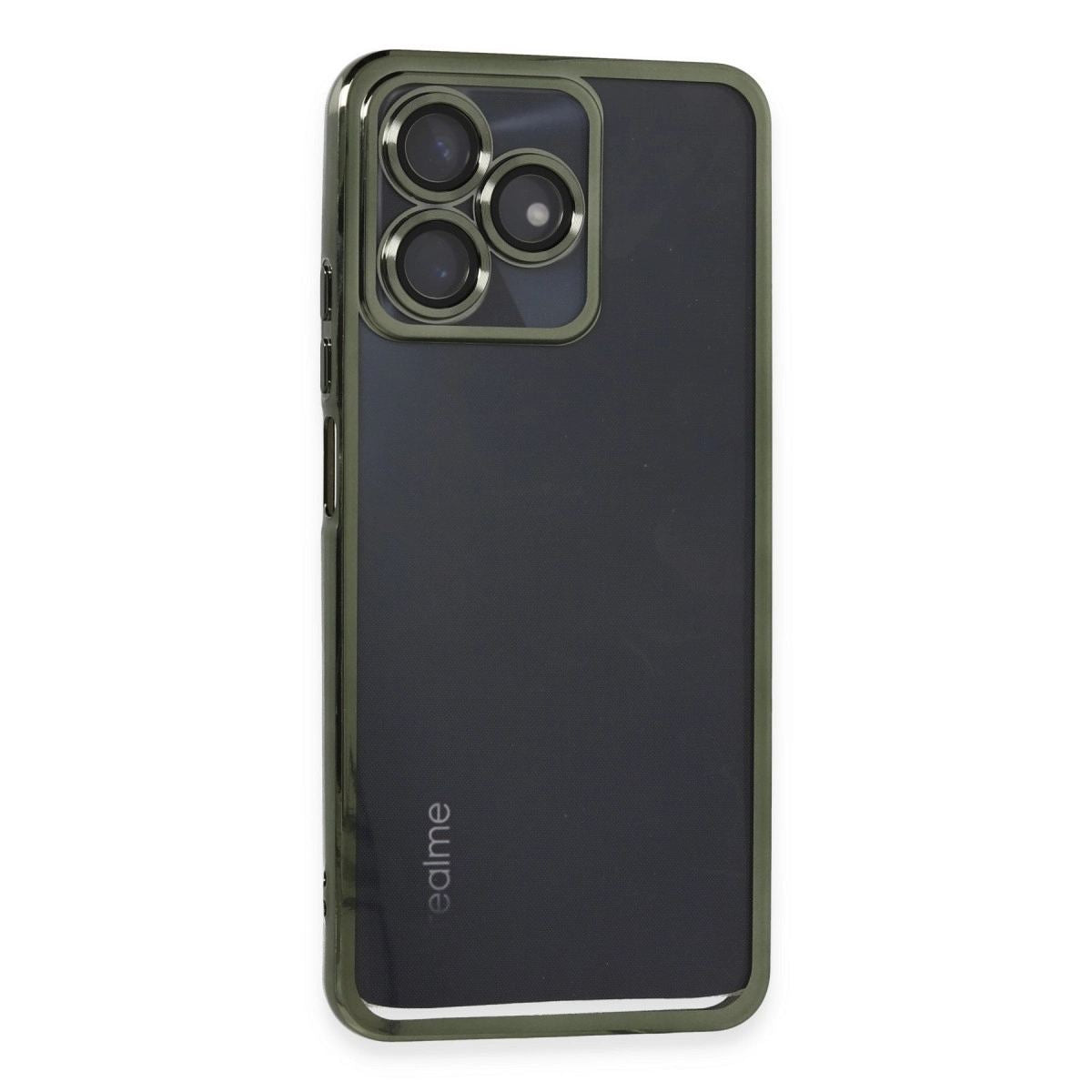 Realme C53 Kılıf Razer Lensli Silikon - Yeşil