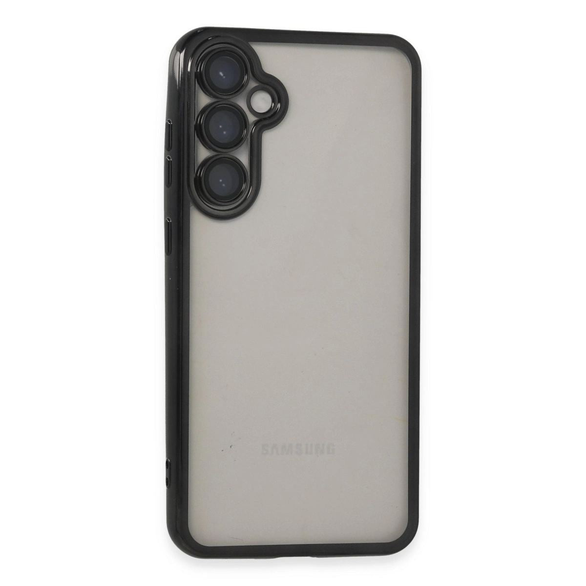 Samsung Galaxy S23 Fe Kılıf Razer Lensli Silikon - Siyah